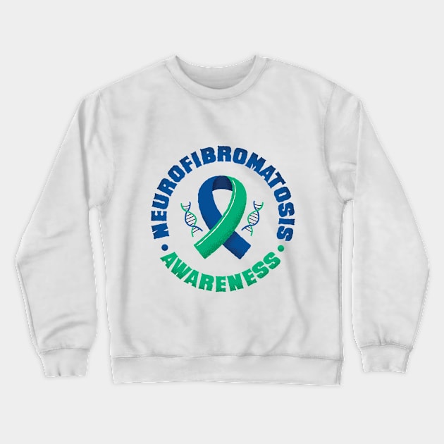 NEUROFIBROMATOSIS AWARENESS Crewneck Sweatshirt by GoshaDron